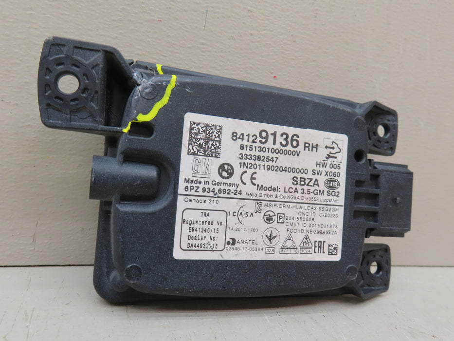 2018-2023 GM BLIND SPOT DETECTION WARNING SENSOR REAR RIGHT SIDE OEM