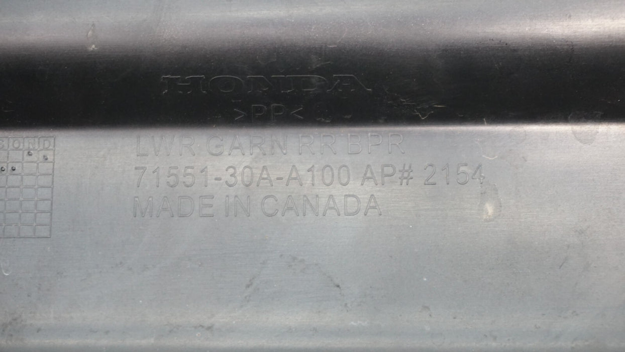 2023-2024 HONDA ACCORD EX HYBRID SPORT LX REAR LOWER BUMPER OEM 71551-30A-A100