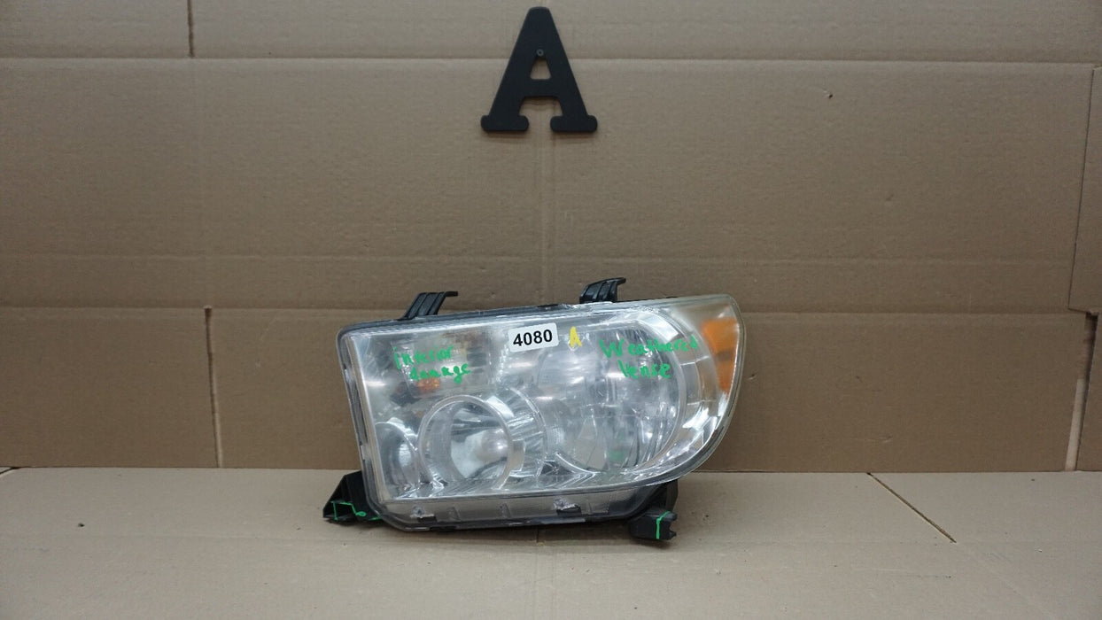 2007-2017 TOYOTA SEQUOIA TUNDRA LH LEFT DRIVER SIDE HEADLIGHT OEM