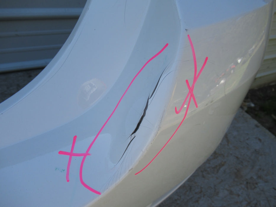 2011-2013 BMW 528I F10 REAR BUMPER COVER PANEL PLASTIC ALPIWEISS 7240334 OEM