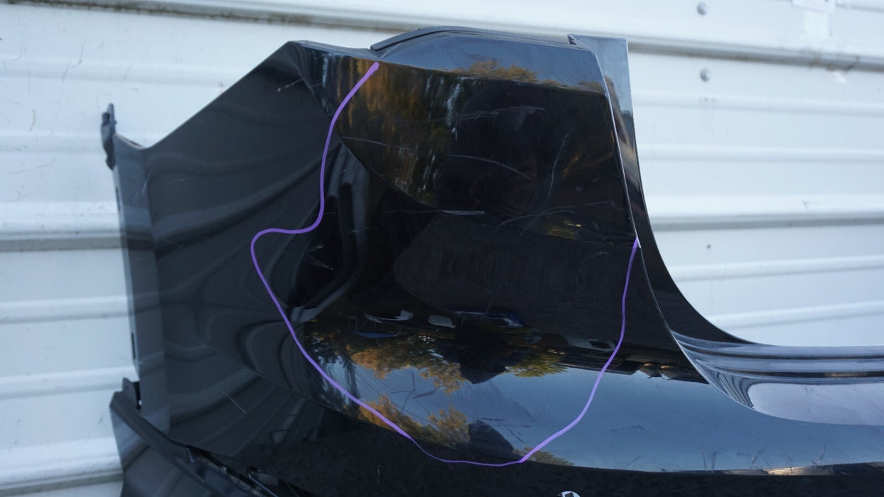 2019-2020 AUDI Q3 S-LINE REAR BUMPER COVER PANEL W/ LOWER VALANCE OEM 19 20