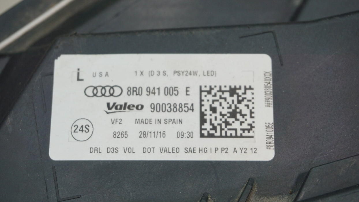 2013-2017 AUDI Q5 FRONT LEFT DRIVERS SIDE HEADLIGHT OEM XENON HID