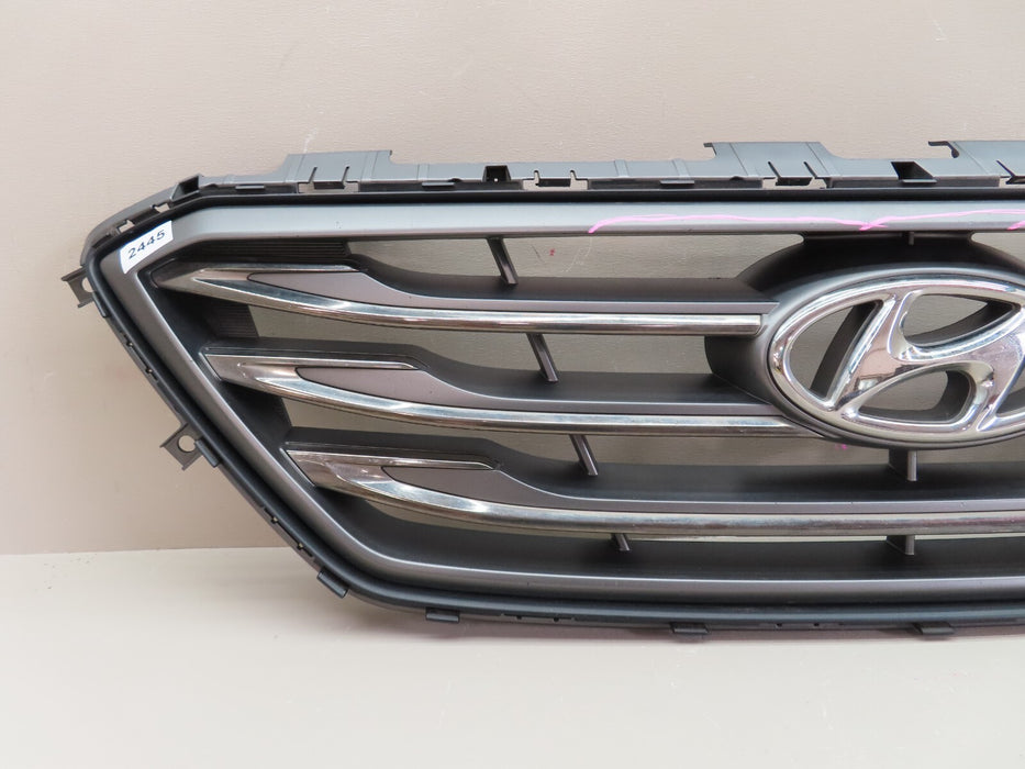 2015-2017 HYUNDAI SONATA FRONT UPPER RADIATOR GRILLE W/ EMBLEM OEM 86351-C2300