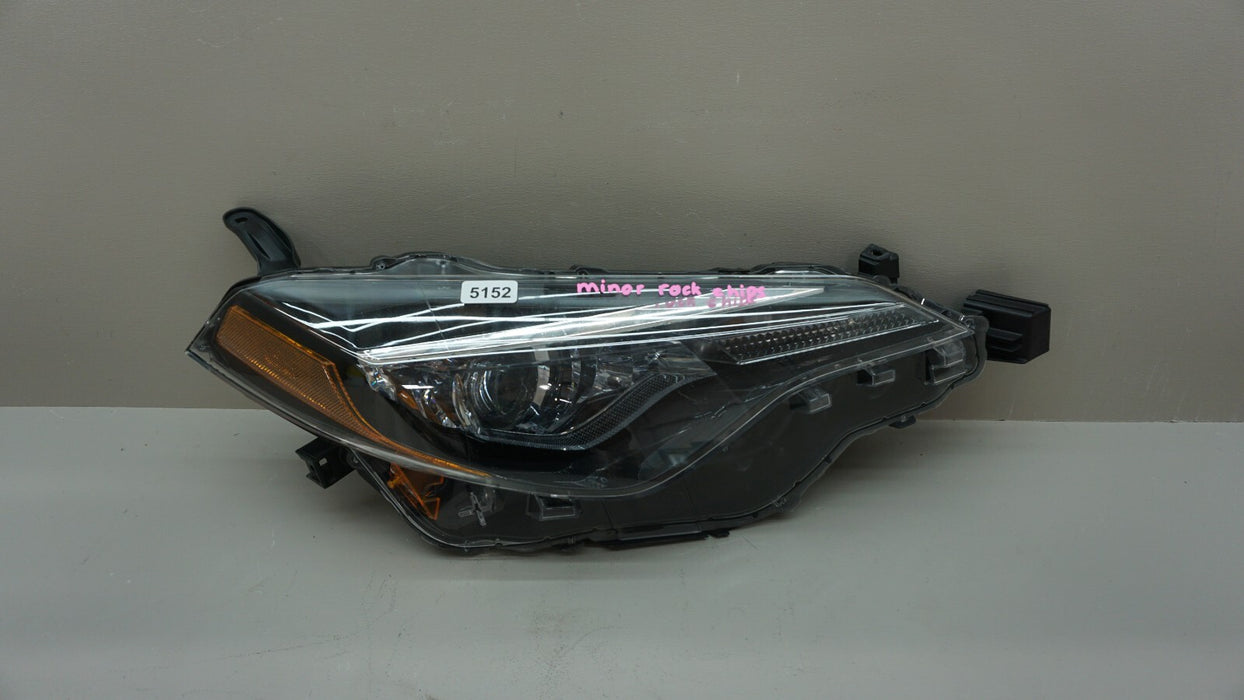 2017-2019 TOYOTA COROLLA FRONT RIGHT PASSENGER SIDE HEADLIGHT LED OEM 17 18 19