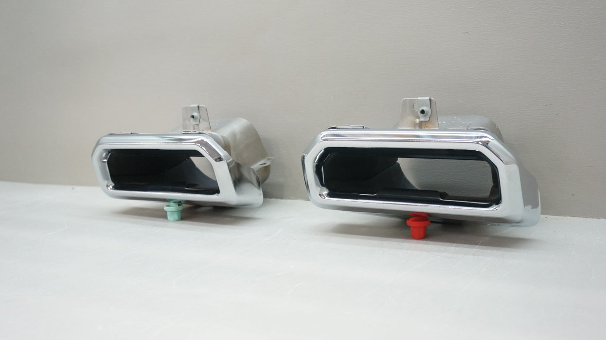 2021-2024 CHEVROLET SILVERADO GMC SIERRA 1500 CHROME EXHAUST TIPS 85084203 OEM