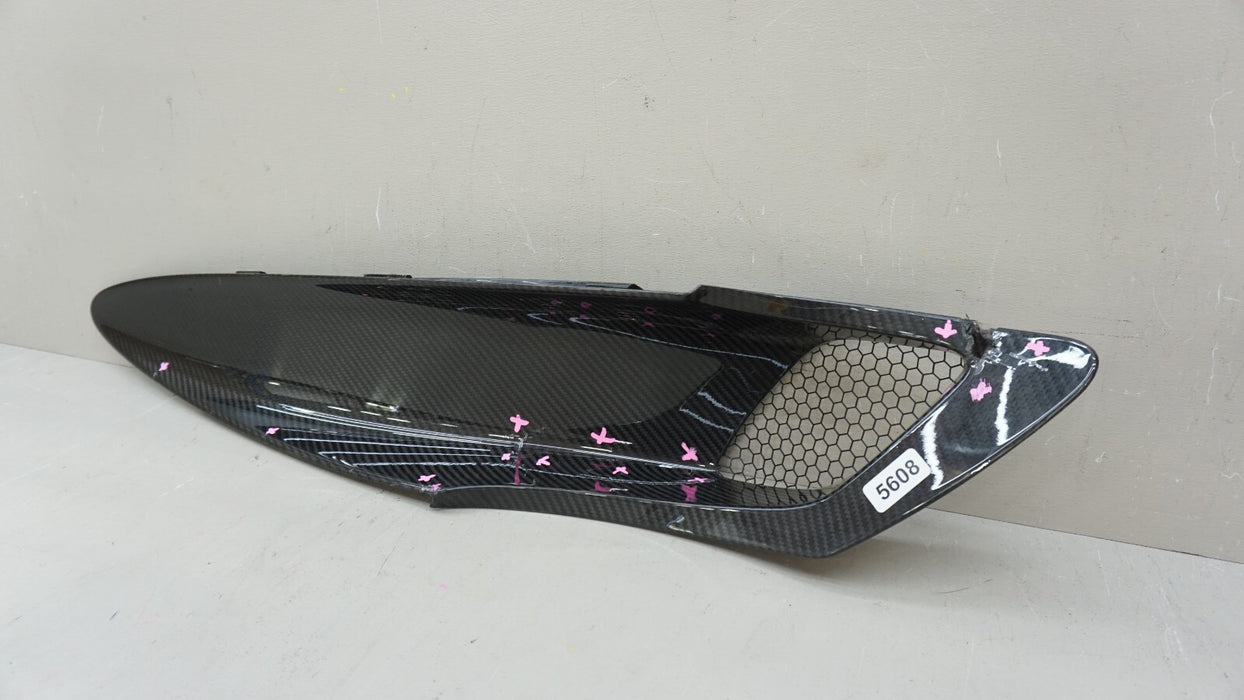 2017-2020 MCLAREN 720S LEFT AIR INTAKE DUCT CARBON FIBER COVER OEM 14AB420CP