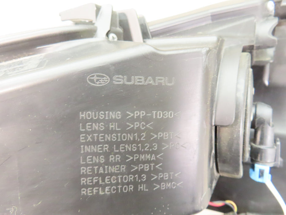 2018-2019 SUBARU LEGACY FRONT RIGHT PASSENGER SIDE HEADLIGHT LAMP HALOGEN OEM