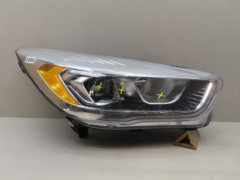 2017 2018 2019 FORD ESCAPE FRONT RIGHT PASSENGER HEADLIGHT HALOGEN W/LED OEM
