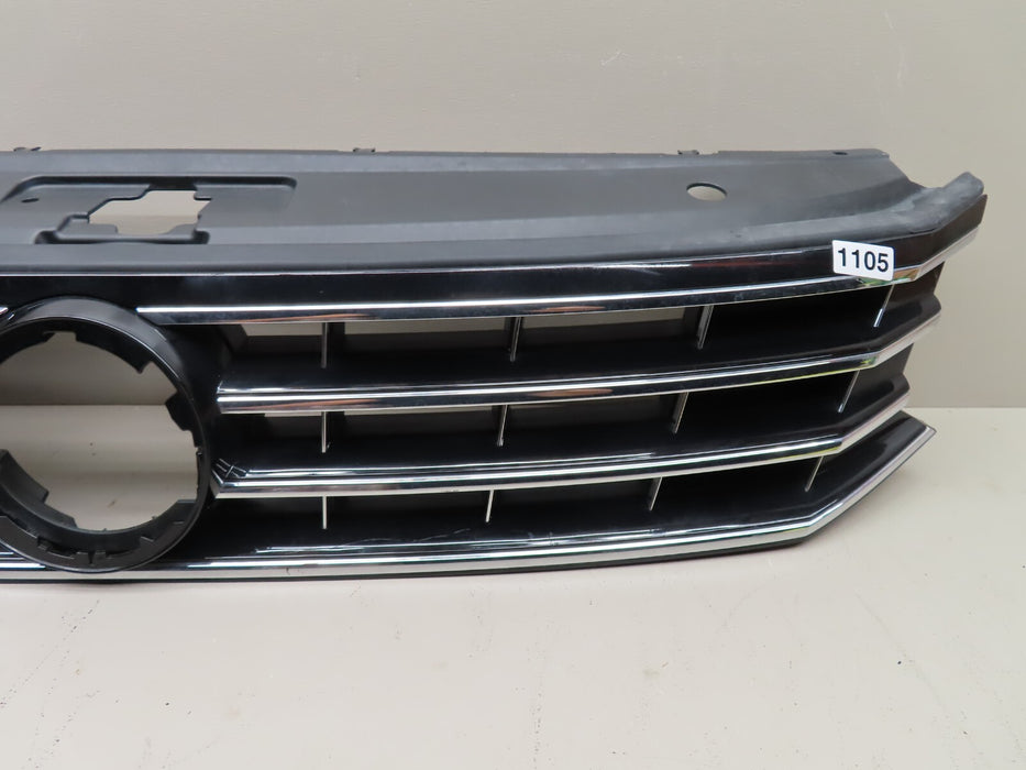 2016-2018 VOLKSWAGEN PASSAT FRONT BUMPER UPPER RADIATOR GRILLE GRILL CHROME OEM