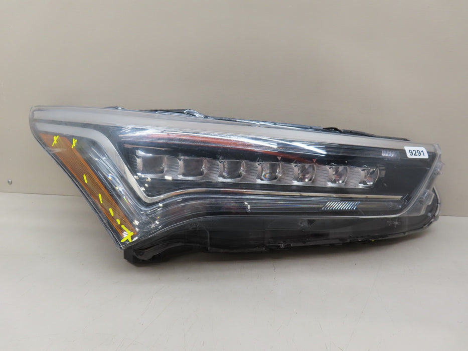 2019-2021 ACURA RDX FRONT RIGHT PASSENGER SIDE HEADLIGHT LED OEM 9291