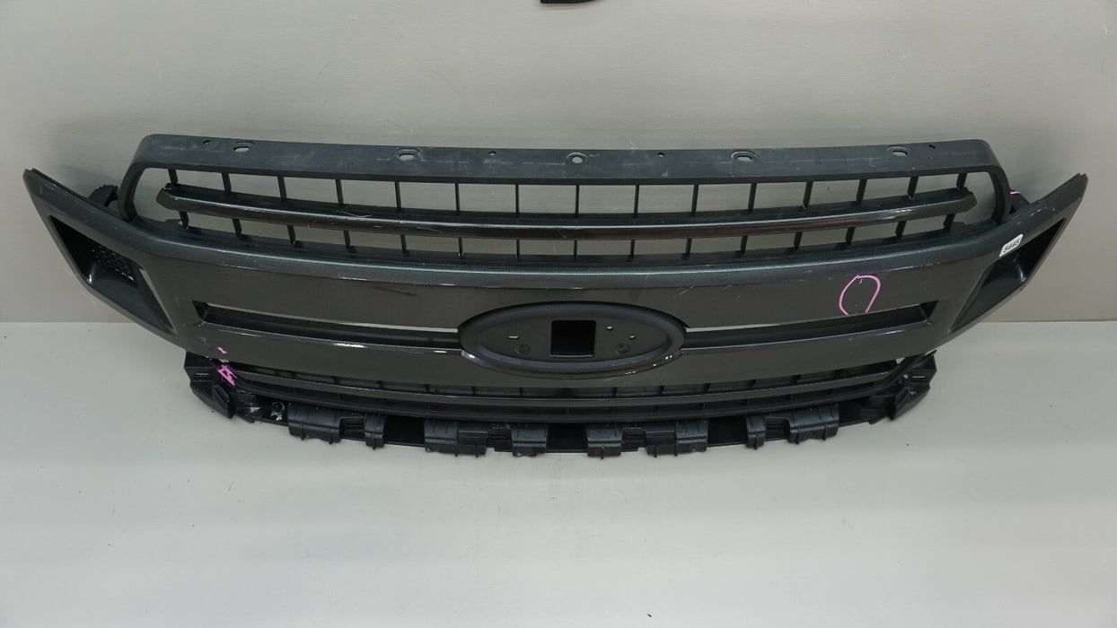 2018-2020 FORD F-150 XLT FRONT BUMPER RADIATOR GRILLE MOLDING OEM JL34-8200