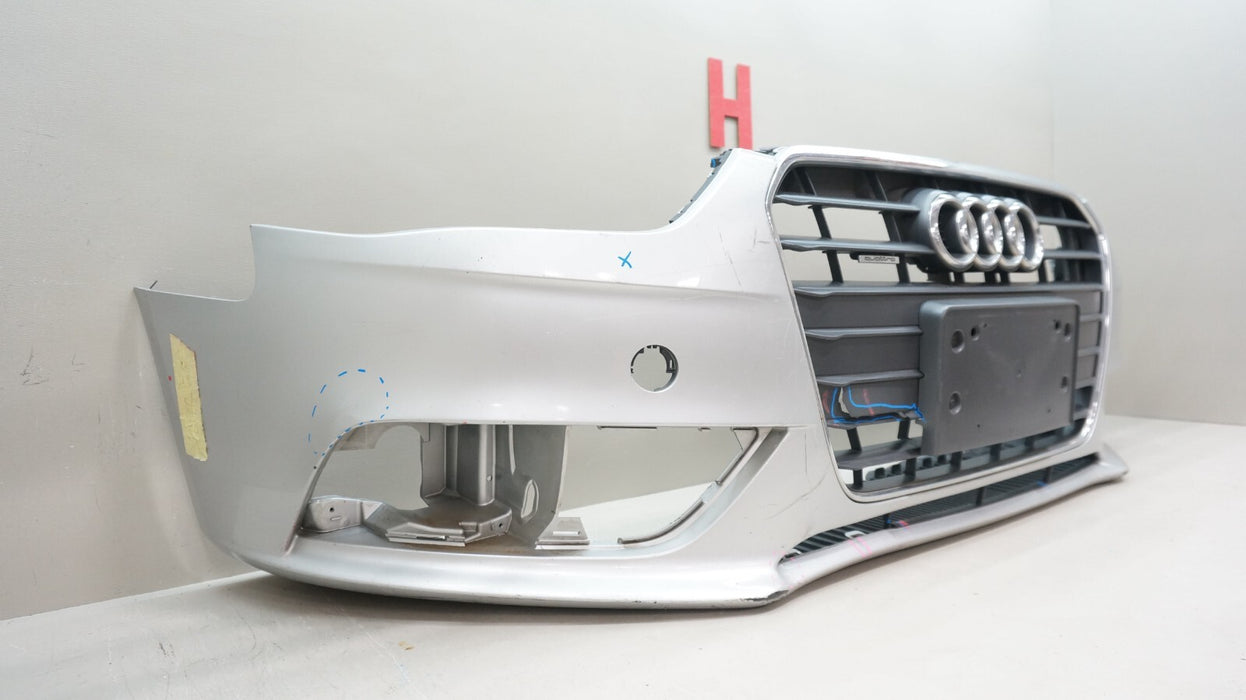 2013-2016 AUDI A4 FRONT BUMPER COVER PANEL WITH GRILLE OEM 8K0807437AA