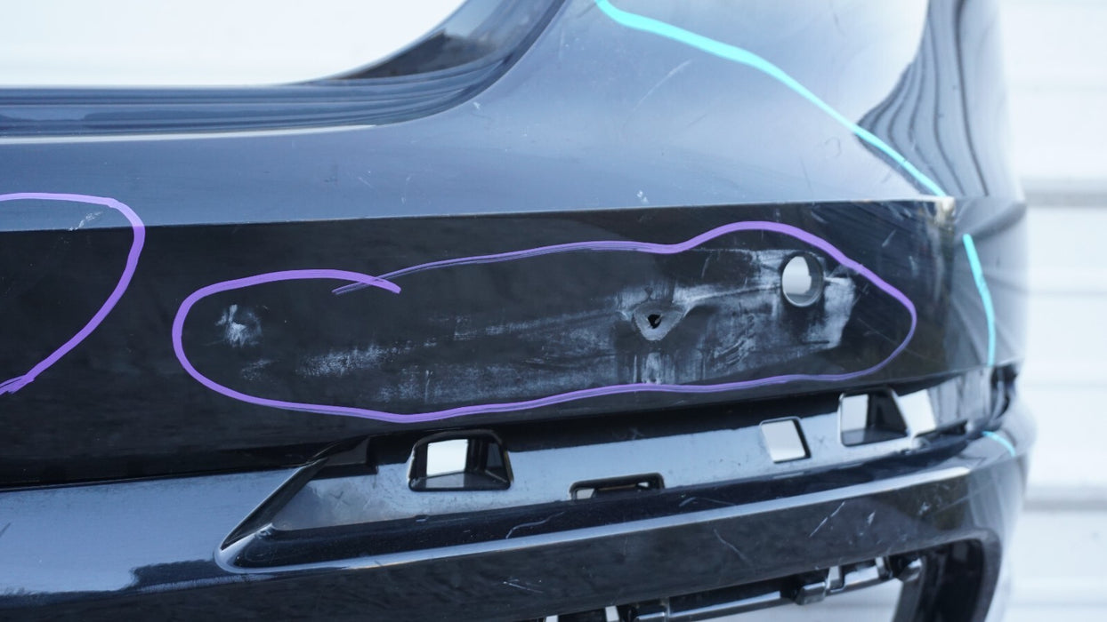 2019-2020 AUDI Q3 S-LINE REAR BUMPER COVER PANEL W/ LOWER VALANCE OEM 19 20
