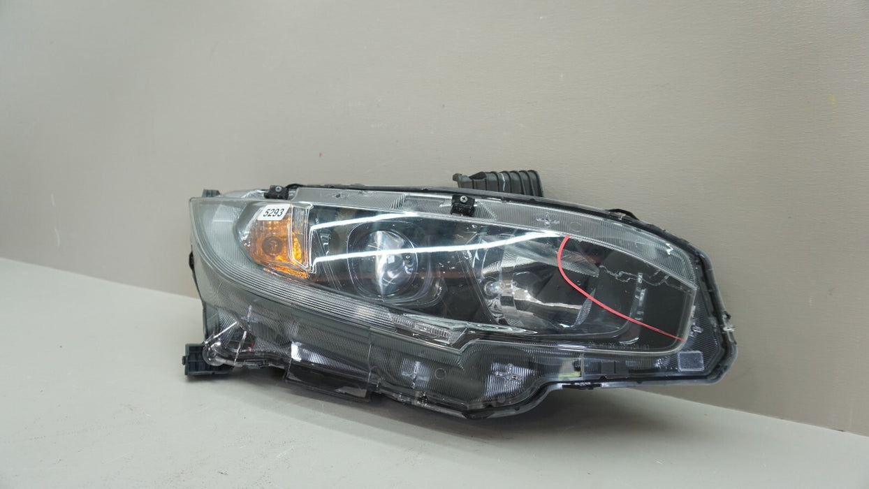 2019-2020 HONDA CIVIC FRONT RIGHT PASSENGER HEADLIGHT LAMP HALOGEN OEM 1EJ949786
