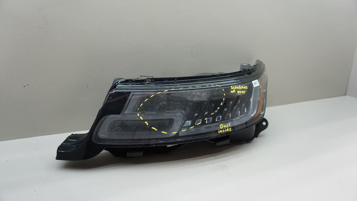 2018-2022 RANGE ROVER SPORT FRONT LEFT DRIVERS SIDE HEADLIGHT LED OEM