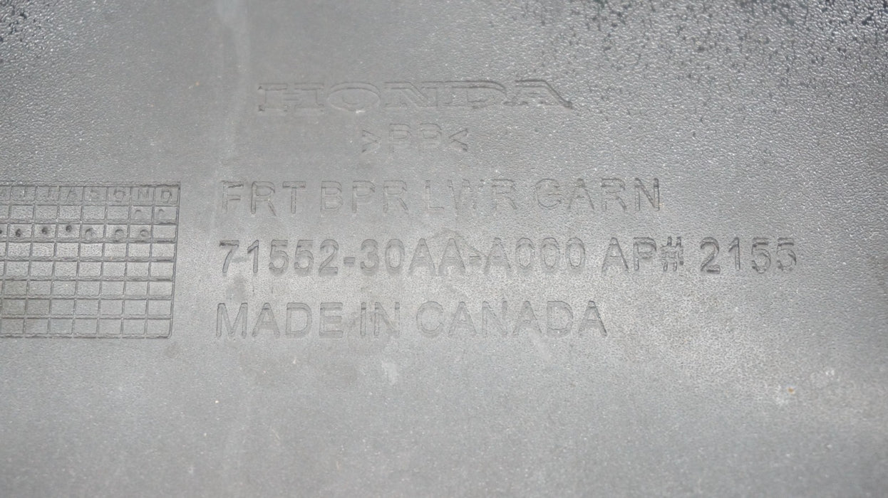 2023-2025 HONDA ACCORD FRONT LOWER BUMPER VALANCE GARNISH OEM 71552-30AA-A000