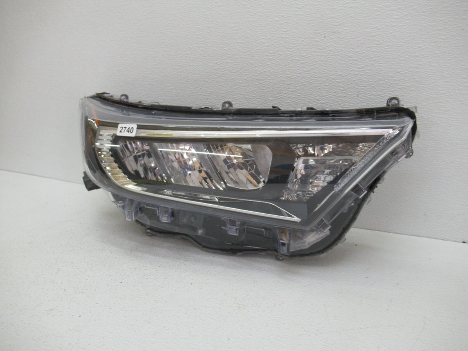 2019 2020 TOYOTA RAV4 PASSENGER RIGHT HEADLIGHT BLACK HOUSING LED HEAD LAMP OEM