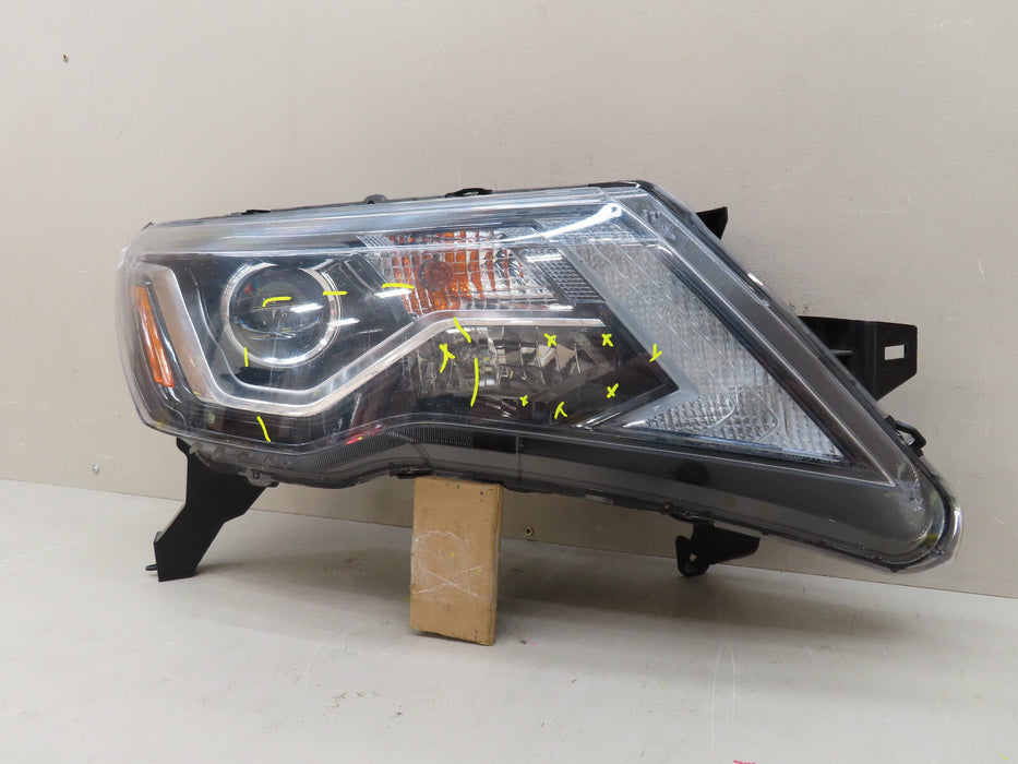2017 2018 2019 NISSAN PATHFINDER FRONT RIGHT PASSENGER HEADLIGHT HALOEN OEM