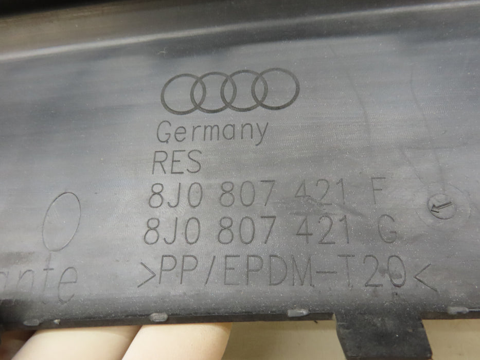 2009-2014 AUDI TT TTS REAR BUMPER COVER DIFFUSER OEM 8J0807421F