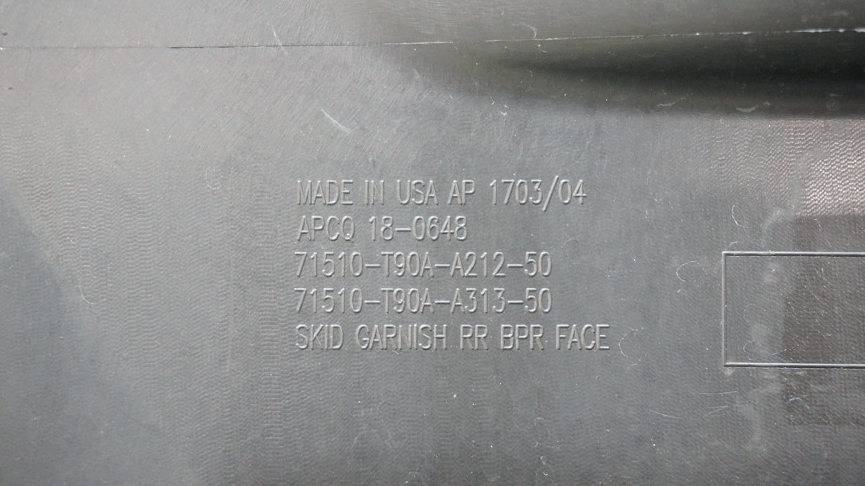 2023-2024 HONDA PILOT REAR LOWER BUMPER VALANCE PANEL OEM 71510-T90A-A212