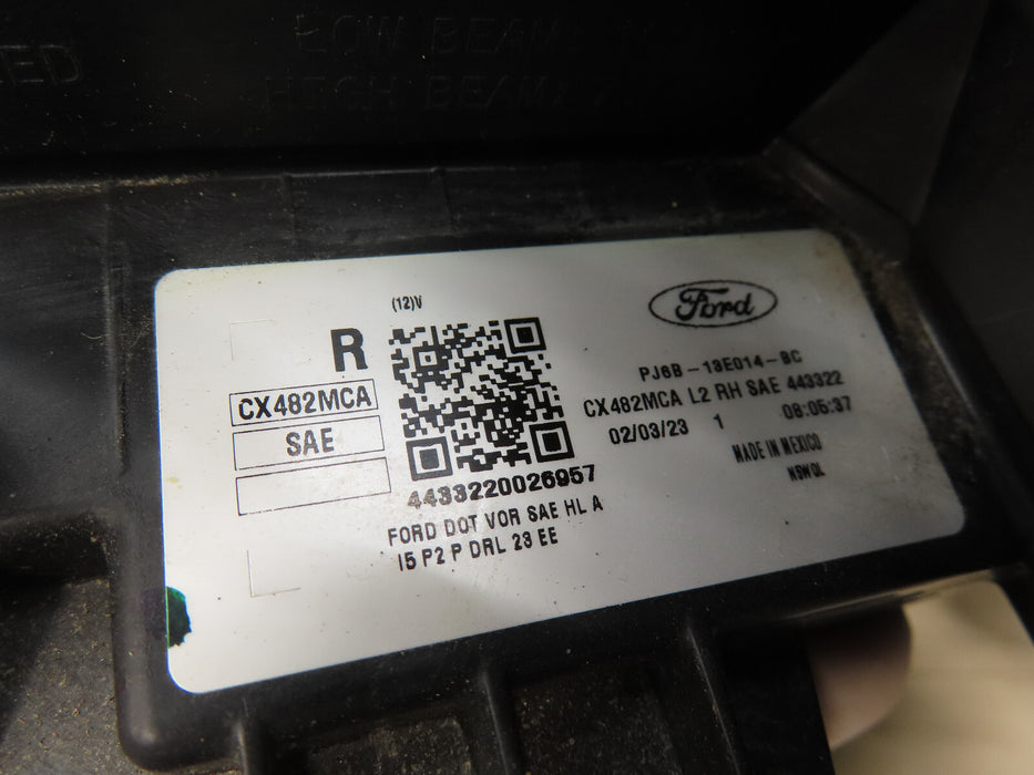 2023-2024 FORD ESCAPE RIGHT PASSENGER LED HEADLIGHT LAMP OEM