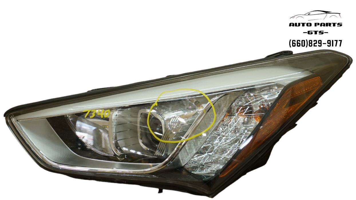 2013-2016 HYUNDAI SANTA FE FRONT LEFT DRIVER SIDE HEADLIGHT HALOGEN OEM