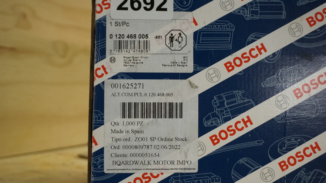 LAMBORGINI DIABLO COUNTACH ALTERNATOR BOSCH 0120468005