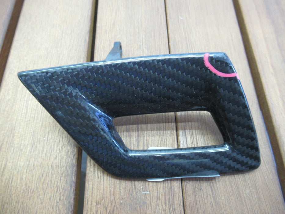 2014 LAMBORGHINI GALLARDO FRONT LEFT SIDE INTERIOR DOOR HANDLE CARBON TRIM OEM