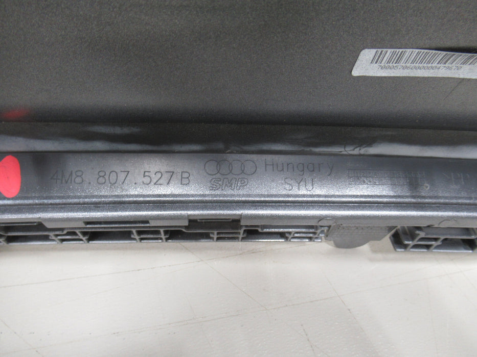 2019-2020 AUDI Q8 REAR BUMPER COVER LOWER VALANCE COVER P# 4M8807527B OEM