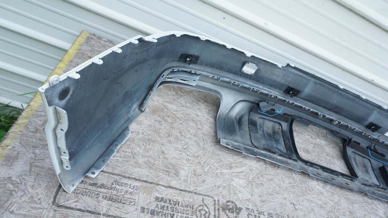 2017-2019 AUDI Q7 REAR BUMPER LOWER COVER PANEL W/ VALANCE & SENSOR HOLES OEM