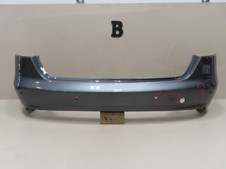 2013-2016 AUDI A4 SEDAN REAR BUMPER COVER PANEL W/ SENSOR HOLE OEM 8K5807511G