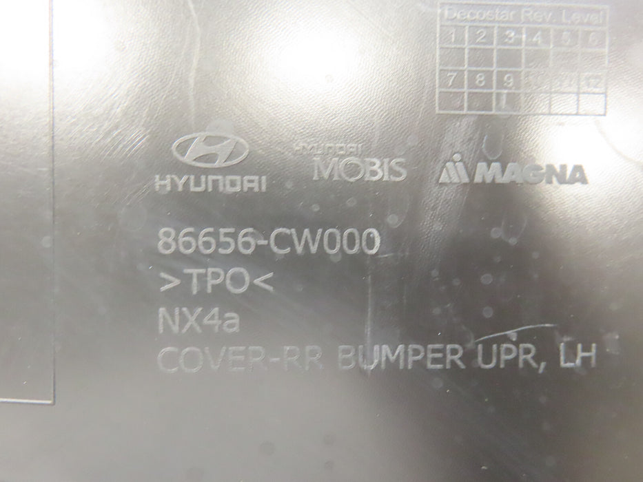 2022-2024 HYUNDAI TUCSON REAR LEFT DRIVER SIDE UPPER BUMPER COVER OEM
