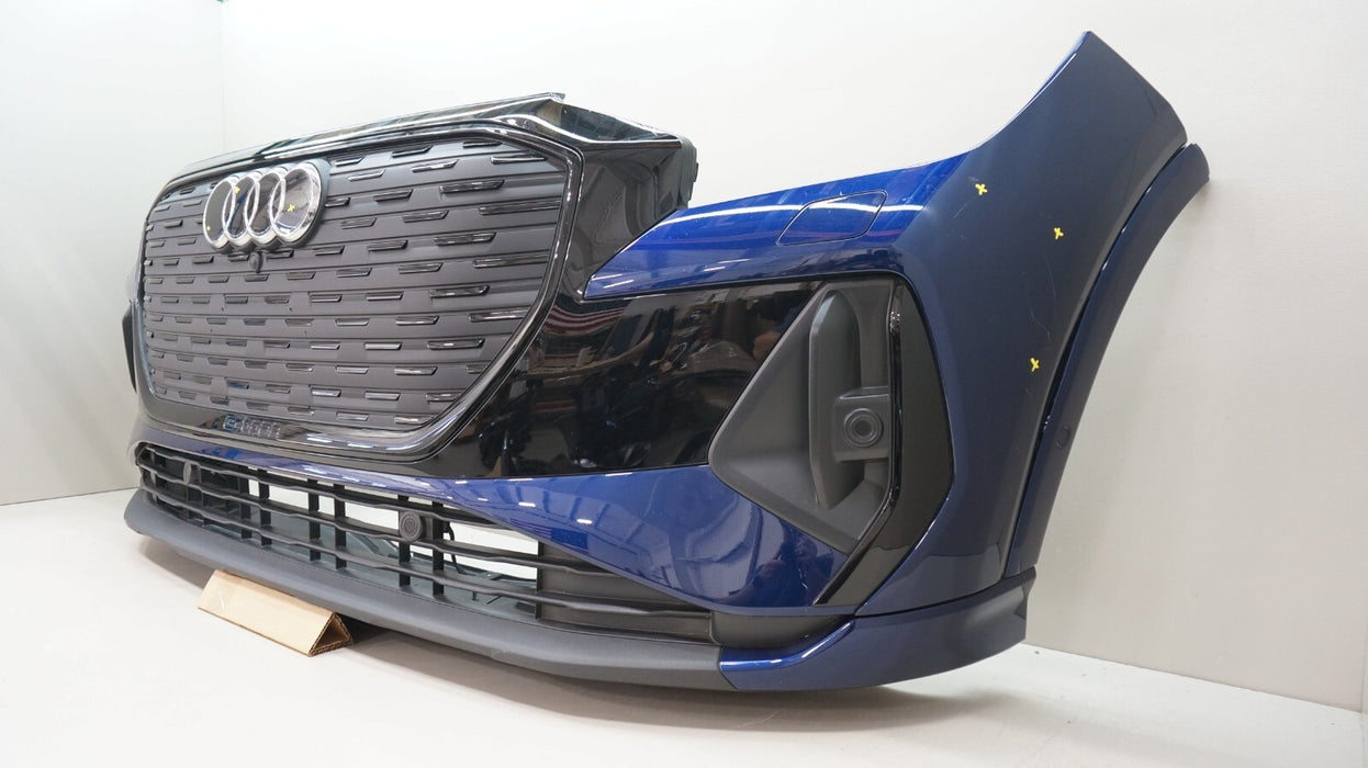 2022-2024 AUDI Q4 E-TRON FRONT COMPLETE BUMPER COVER W PARKS ASSIST OEM