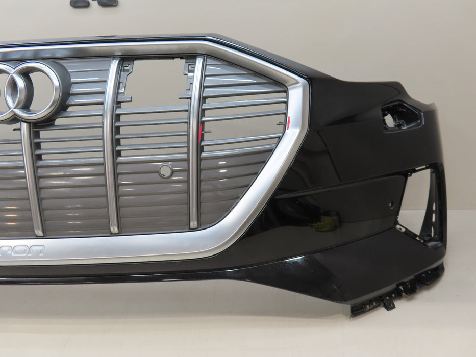 2019-2021 AUDI E-TRON FRONT BUMPER COVER W/GRILLE OEM 4KE807437