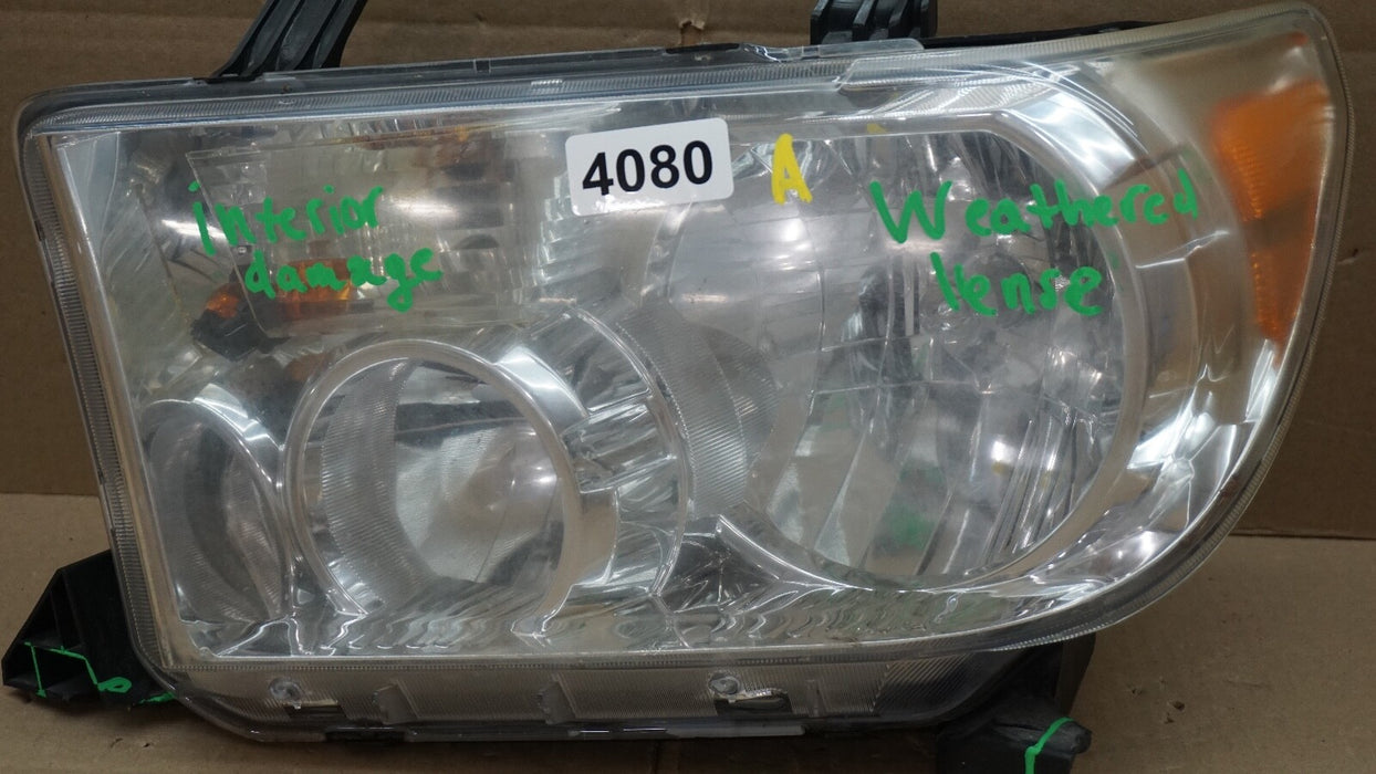 2007-2017 TOYOTA SEQUOIA TUNDRA LH LEFT DRIVER SIDE HEADLIGHT OEM