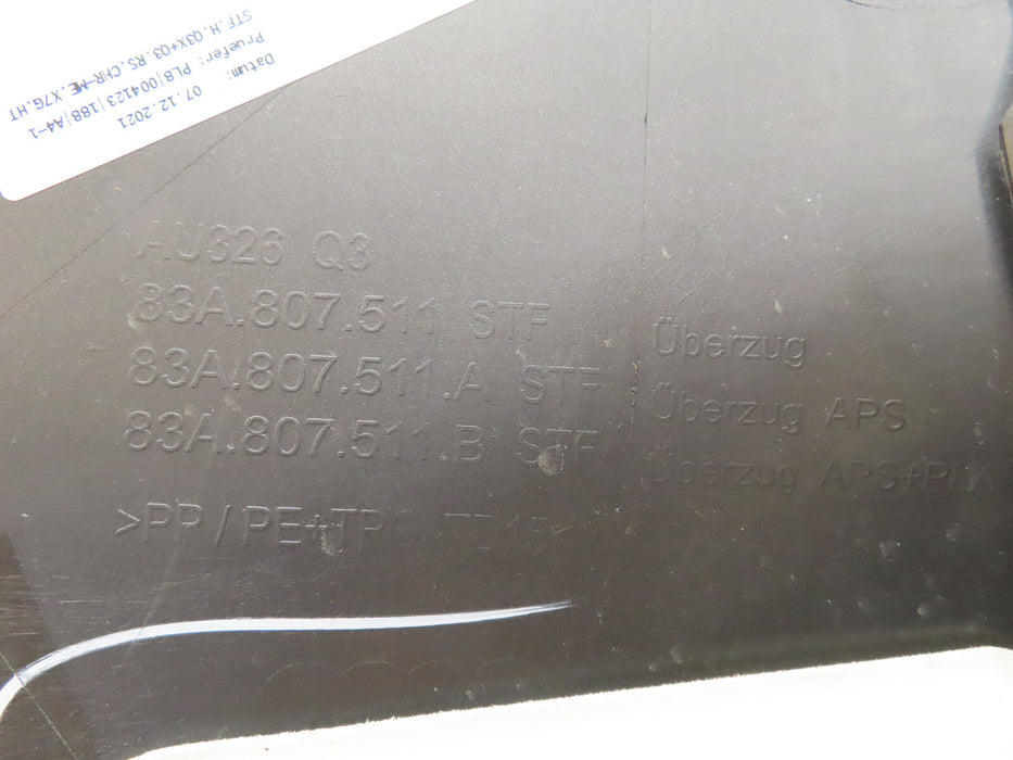 2019 2020 2021 2022 AUDI Q3 REAR BUMPER COVER OEM 83A.807.511