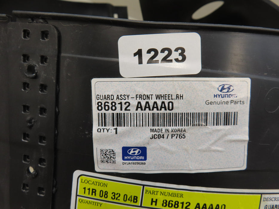 2024 2025 HYUNDAI ELANTRA FRONT RIGHT FENDER INNER LINER OEM 86812-AAAA0