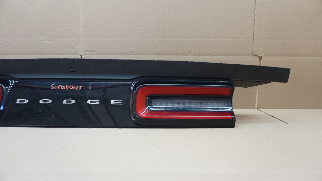 2015-2020 DODGE TRUNK LID MOLDING & TAILLIGHT LED LAMP SET OF 2 W/ HARNESS OEM