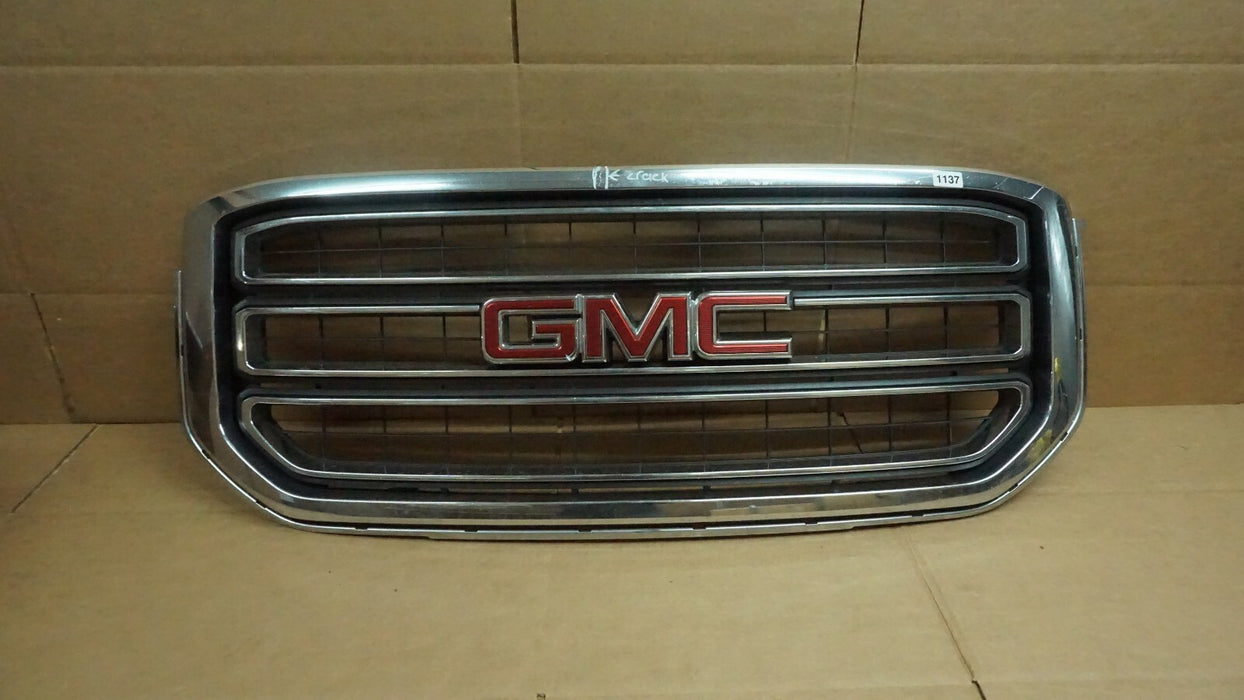 2015-2018 GMC YUKON XL FRONT GRILLE GRILL WITH EMBLEM 22936421 15 16 17 18 OEM
