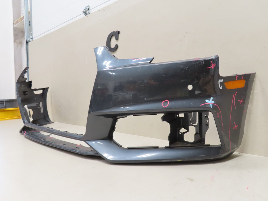 2017-2019 AUDI A4 4DR SEDAN S-LINE FRONT BUMPER COVER PANEL OEM 8W0807437F