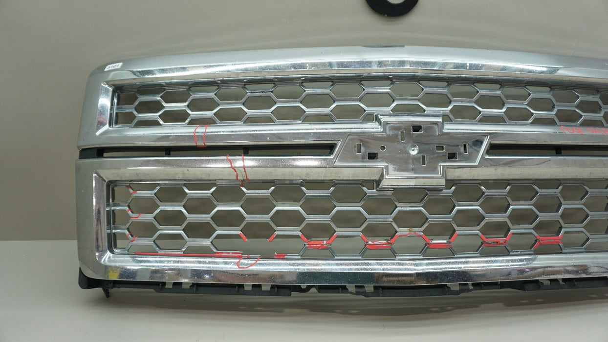 2014-2015 CHEVROLET SILVERADO 1500 FRONT BUMPER CENTER GRILL GRILLE OEM 14 15