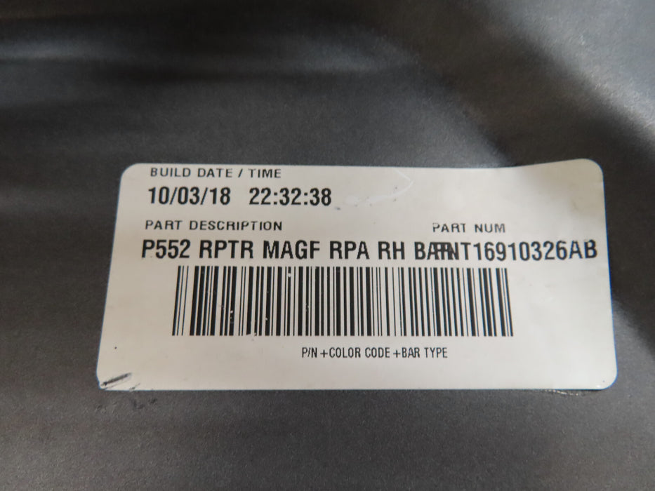 2021 2022 2023 FORD F-150 RAPTOR REAR RIGHT PASSENGER END BUMPER CAP COVER OEM