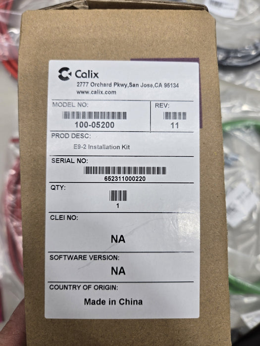 (NEW) Calix 100-05200 E9-2 Installation Kit