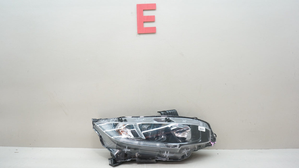 2016-2018 HONDA CIVIC FRONT RIGHT PASSENGER SIDE HALOGEN / LED HEADLIGHT OEM
