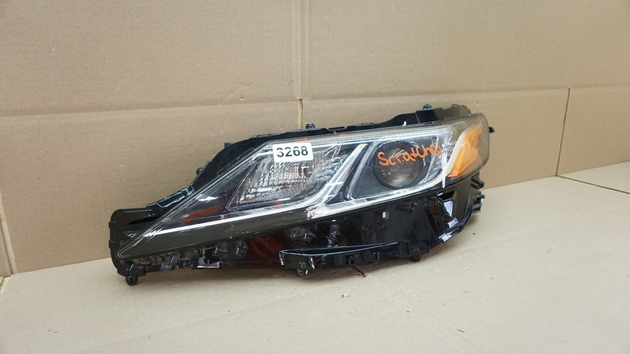 2018-2020 TOYOTA CAMRY FRONT LEFT DRIVERS LH LED HEADLIGHT OEM 18 19 20