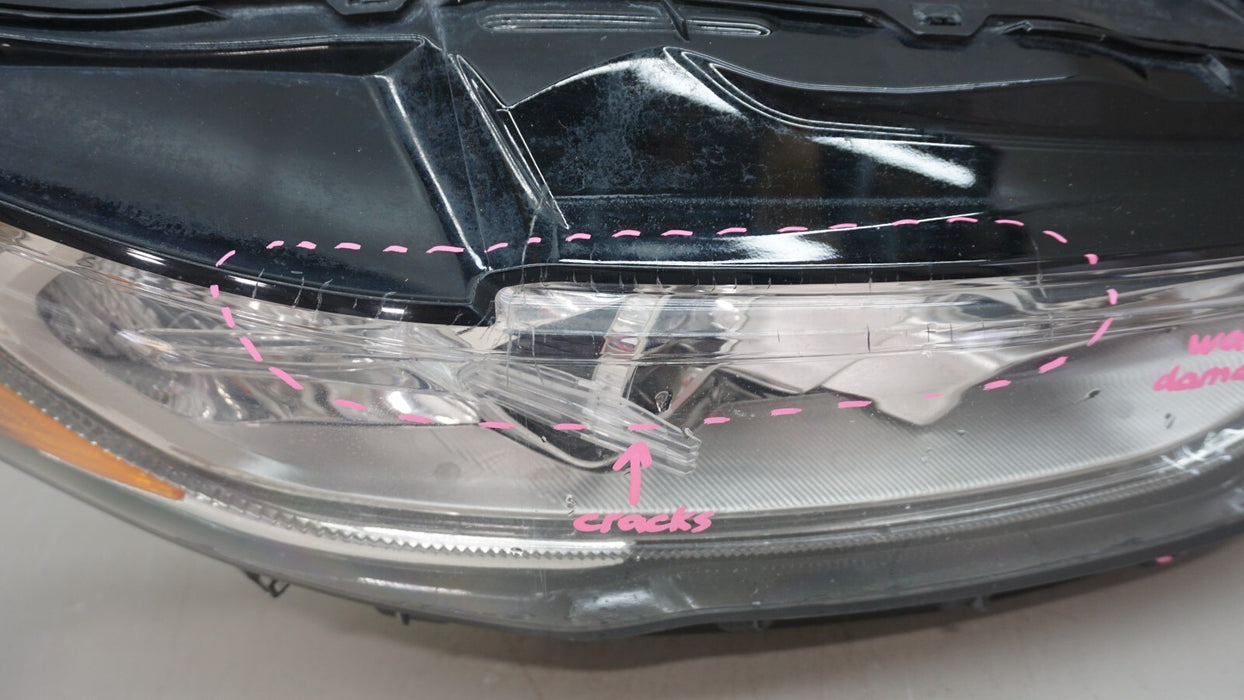 2017-2020 FORD FUSION FRONT RH RIGHT PASSENGER SIDE HALOGEN W LED HEADLIGHT OEM