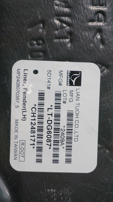 2015-2023 DODGE CHARGER FRONT LEFT DRIVER SIDE FENDER LINER AFTERMARKET *MINT*