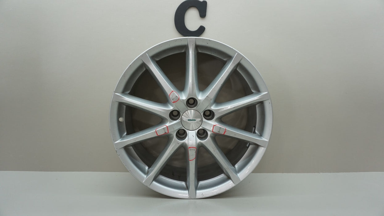 2004-2012 ASTON MARTIN DB9 FRONT WHEEL RIM 10 SPOKE 19" 19X8.5 OEM 9G43-1007-AC