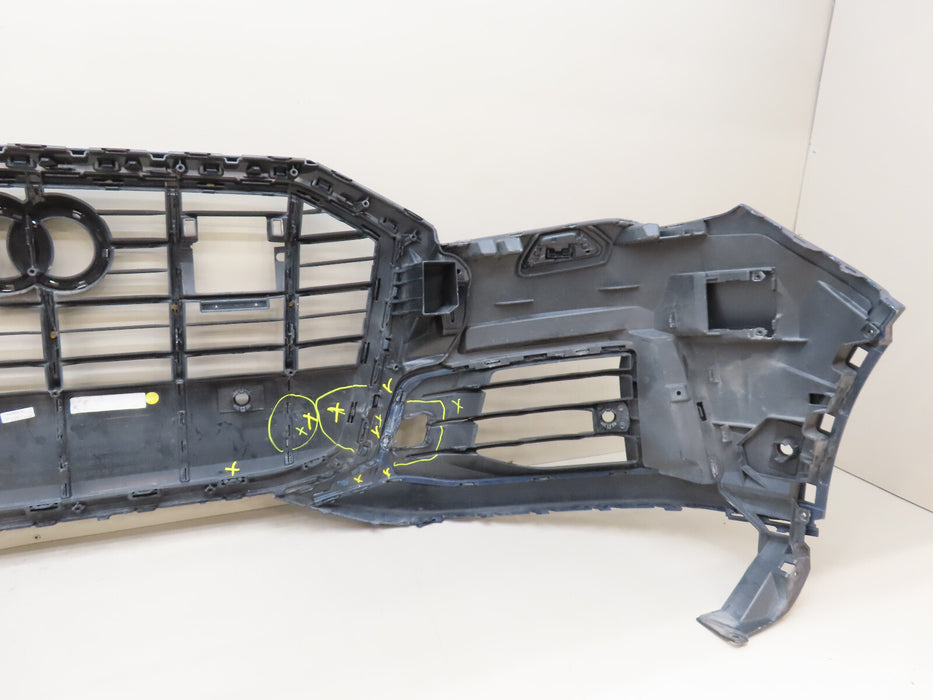 2017 2018 2019 AUDI Q7 FRONT BUMPER COVER W/GRILLE OEM