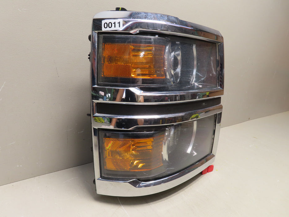 2014 2015 CHEVROLET SILVERADO RIGHT PASSENGER HEADLIGHT HALOGEN OEM 23223260